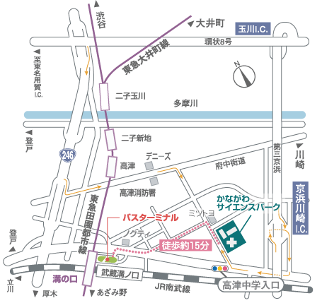 お車をご利用の場合